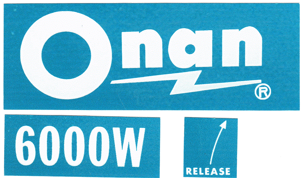 Onan 6000 Labels - Click Image to Close